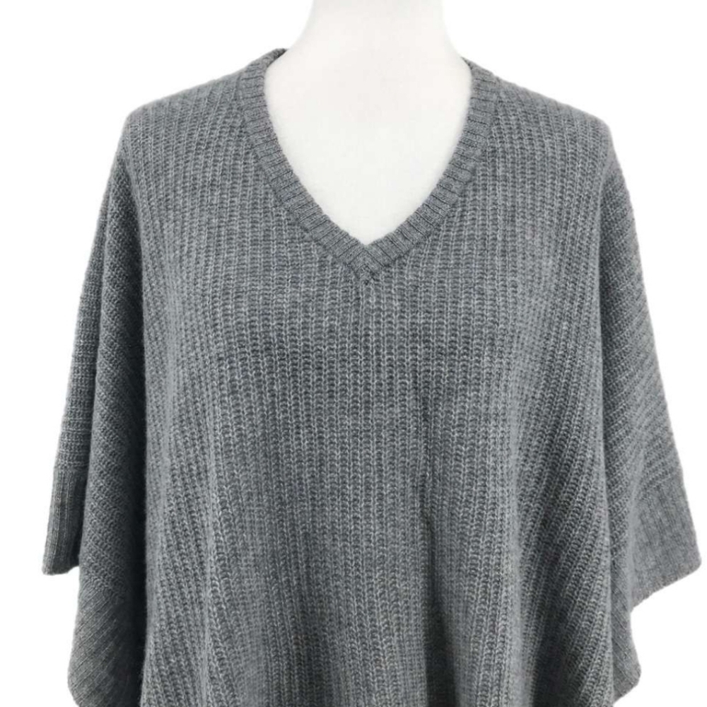 Halogen Cashmere Poncho - Picture 2 of 8